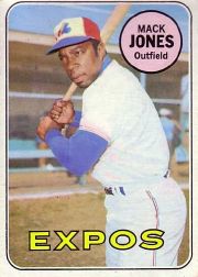 1969 Topps Baseball Cards      625     Mack Jones UER